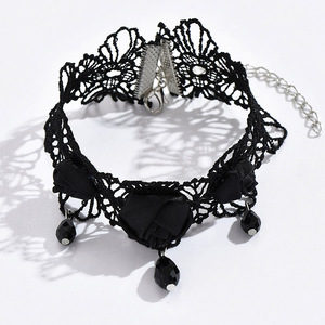 <span class=keywords><strong>Tobillera</strong></span> <span class=keywords><strong>de</strong></span> encaje negro con rosas para mujer, estilo gótico/vintage, con cuentas florales huecas, joyería para el pie, pulsera <span class=keywords><strong>de</strong></span> tobillo personalizada <span class=keywords><strong>de</strong></span> moda para uso diario - Product Image 5