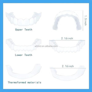 Dentaduras postizas ajustables Blanqueamiento de dientes temporal Tirantes Gap Relleno Dientes Blanqueamiento de dientes Tirantes - Product Image 4