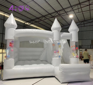 Casa de rebote de boda blanca de Pvc gigante de 3,5 m, castillo hinchable, casa de rebote inflable Moonwalk - Product Image 3
