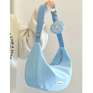 Nylon Tote Bag With Pockets Cute Crossbody Bags For Women Female Student Leisure Big Dumpling Bag