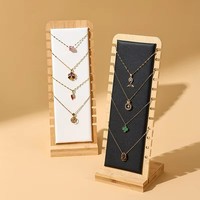 Présentoir à bijoux en bambou détachable pour colliers, bracelets, pendentifs et chaînes – Idéal pour comptoir de bijouterie
