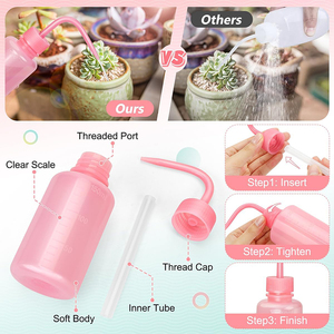 Rỗng 150ml 250ml 500ml 1000ml LDPE an toàn Tattoo rửa hóa chất thí nghiệm Làm sạch nhựa rửa chai - Product Image 4