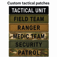 Parches Bordados Personalizados con Nombre, Insignia de Equipo de Camuflaje, Parches de Gancho y Bucle de Estilo Táctico al por Mayor OEM para Uniformes y Mochilas