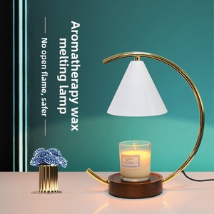 Lámpara de Aromaterapia para Derretir Cera, Estilo Moderno Minimalista, de Madera, para Dormitorio de Niña, Mesita de Noche, Iluminación Ambiental Acogedora y Romántica de Lujo - Product Image 3