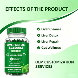 Gummies Détox <span class=keywords><strong>Foie</strong></span> au Chardon-Marie : Nettoyage Sain du <span class=keywords><strong>Foie</strong></span>, Soutien à la Perte de Poids, Naturel, Adultes, Dosage 2 Gummies par Jour - Product Image 1