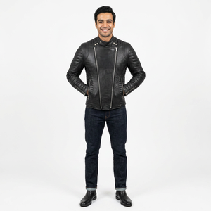 Nouvelle arrivée : Veste en cuir pour homme, logo personnalisé, haute qualité, fabrication professionnelle, vente en gros à bas prix, veste tendance pour homme - Product Image 1
