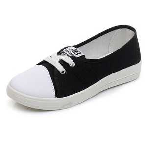 Chaussures en toile I-0726 pour femmes, respirantes, légères, polyvalentes, lacets coréens, chaussures décontractées pour femmes, baskets de campus - Product Image 5