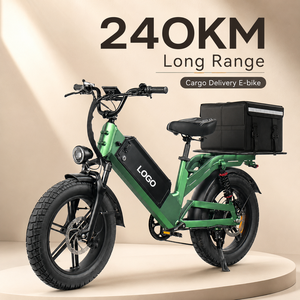 Bicicleta Eléctrica de Reparto D55 E-MTB 750W, Neumático Grueso de 20 Pulgadas, 48V55Ah, 240km de Autonomía, Bicicleta de Carga OEM Personalizada - Product Image 1