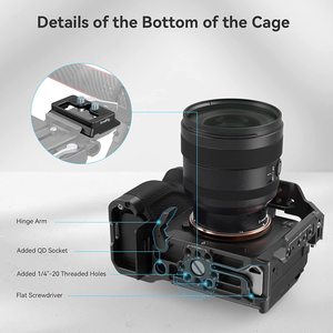Jaula de cámara completa SmallRig para tan Ny A7RV / A7IV / A7R IV / <span class=keywords><strong>A7SIII</strong></span> / Alpha 1 - 3667B - Product Image 6
