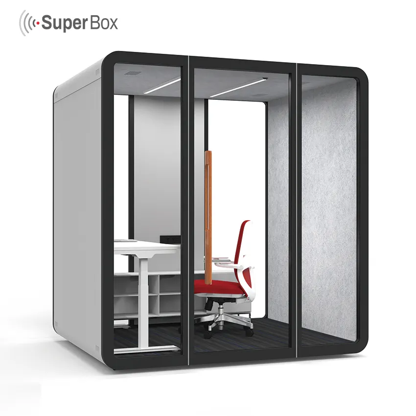 Custom Made Privacy Office Pods Acoustical Soundproof Office Phone Booth Office Meeting Pods Sound Isolation Booth