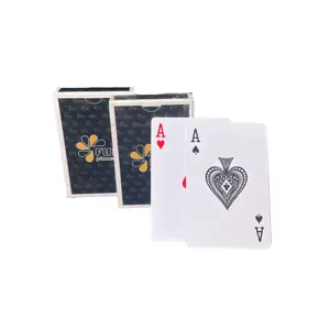 Индивидуальная пластиковая коробка для покера, размер для покера, хорошая печать, рекламные игровые карты с пользовательским логотипом, игральные карты