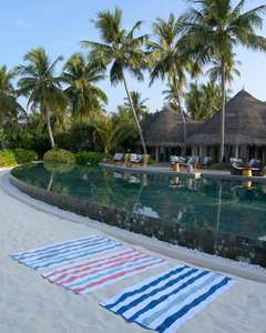 Toalla <span class=keywords><strong>de</strong></span> <span class=keywords><strong>Playa</strong></span> y Baño <span class=keywords><strong>de</strong></span> Lujo Personalizada <span class=keywords><strong>de</strong></span> Primera Calidad, 100% Algodón, con Rayas, <span class=keywords><strong>de</strong></span> Secado Rápido, Teñida con Hilo - Product Image 5