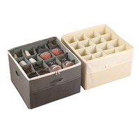 Boîte de rangement pliable multifonctionnelle en aluminium rectangulaire pour chaussures et vêtements avec couvercle en PP et compartiments