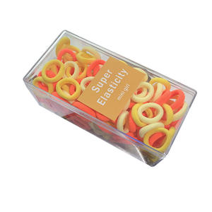 Nouveaux élastiques à cheveux en nylon de couleur bonbon, simples, pour enfants, anneaux à cheveux pour filles, anneaux de serviette, super élasticité, anneau pour bébé - Product Image 5