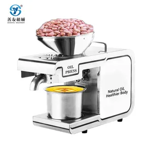 Shanyou Factory stock best quality stainless steel 304 rapeseed oil extractor sunflower hot press oil machine oil presses