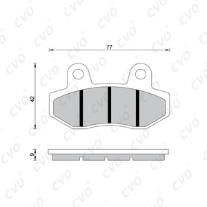 Pastiglie Freno a Disco CVO di Alta Qualità per <span class=keywords><strong>Aprilia</strong></span> GPR125/150/250/SRMAX250/<span class=keywords><strong>300</strong></span>, PEUGEOT SF3, HYOSUNG GV650 - FA086 - Product Image 5