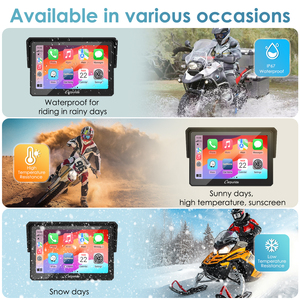 Système de navigation GPS pour moto Carpuride, système de détection d'angle mort (BSD), tablette de navigation, écran tactile 7 pouces, autoradio - Product Image 5