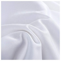 Tenues médicales en tissu sergé tissé polyester-coton antibactérien, résistant aux taches et au blanchiment, uniforme d'hôpital blanc