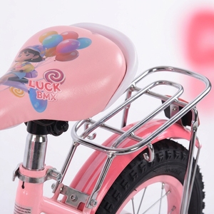 Vélo pour enfants style princesse 12 14 16 pouces, rose mignon, pour filles, avec protège-chaîne à motif <span class=keywords><strong>de</strong></span> dessin animé et panier <span class=keywords><strong>de</strong></span> rangement violet - Product Image 2