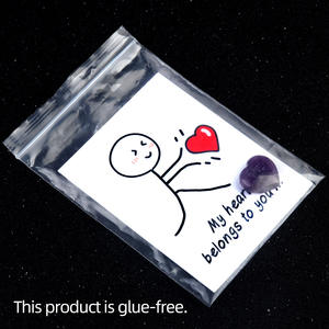 Tarjetas de Sanación Serie 1805, Cristal de Ágata Natural de 20 mm, Forma de Corazón, Pulido, Tarjetas Creativas y Divertidas para el Amor y la Suerte, Feng Shui - Product Image 5