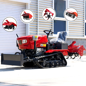 Multifuncional 25hp-35hp <span class=keywords><strong>Tractor</strong></span> sobre orugas 2WD Rueda Rototiller Cortacéspedes Dry Land Core Component Engine Made China Changchai Brand - Product Image 1