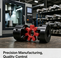 Accouplements de transmission de puissance OEM en acier XL1 C45, coupleur rigide à structure griffe/araignée pour imprimante 3D, couple de 2000 N-m, 5000 tr/min
