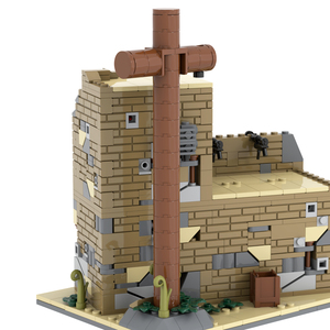 NUEVO Set de Bloques de Construcción MOC de la Segunda Guerra Mundial, Escena de Guerra Militar, <span class=keywords><strong>Casa</strong></span> Destruida, Modelo DIY, Regalo Educativo para Niños, MOC5095 - Product Image 5