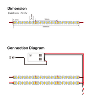120LED/M SMD2835 Strip LED Zigzag 9.6W/M Pita Lentur Daya Rendah untuk Dekorasi Permukaan Melengkung Pajangan Ritel