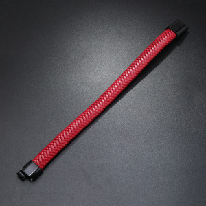 Bracelet en cuir PU tressé bicolore pour homme, bracelet en cuir tissé, bracelet tendance pour homme, cadeau - Product Image 6