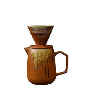 Ensemble de <span class=keywords><strong>cafetière</strong></span> à <span class=keywords><strong>filtre</strong></span> en céramique écologique pour pot à café avec pichet de service - Product Image 5