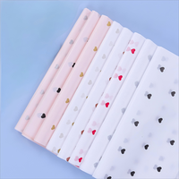 Vente en gros de papier d'emballage fleur couleur coréenne poire en forme de cœur Stock vêtements chaussures doublure intérieure Bouquets cadeau emballage