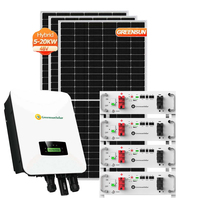 Philippinisches Pakistan Komplettes Hybrid-Solarstromsystem 3kW 5kW 6kW 8kW 10kW 12kW Einphasiges All-in-One Hybrid-Solarsystem