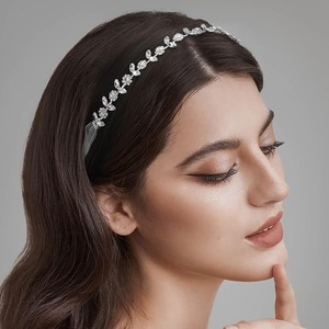 Fleur d'argent fille casque pour mariage cristal bébé fille bandeau fleur couronne <span class=keywords><strong>Communion</strong></span> cheveux accessoires pour anniversaire - Product Image 1