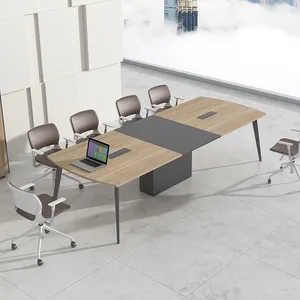 Meeting Wooden Simple Appearance 12 Person Conference Table Modern Conference Room Desks Table Meeting