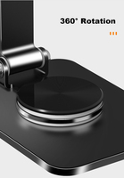 Support de téléphone de bureau en acier carbone épaissi, support de tablette sur table, réglable, portable, mains libres, support de téléphone portable