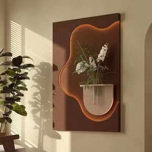 Pintura decorativa 3D New Nordic de acrílico con diodos emisores de luz (LED) con protección UV, diseño de árbol artificial para sala de estar y <span class=keywords><strong>comedor</strong></span>. - Product Image 2