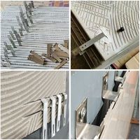 Supports triangulaires/monolatéraux en acier inoxydable 201/304 de type K/J/L pour l'installation de crochets de carrelage, personnalisables pour les coins et les poutres