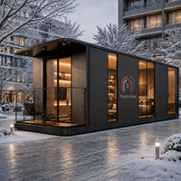 Maison préfabriquée modulaire de luxe moderne et détachable pour projets ADU, villas et complexes hôteliers