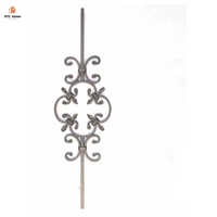 Balustres décoratifs en fer forgé pour panier, panneaux de piquets en métal d'intérieur pour la décoration de garde-corps et d'escalier