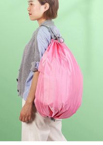 Mochila Plegable de Nailon Grueso, Portátil para Viajes, Ligera, Reutilizable, Bolsa de Compras Plegable - Product Image 3