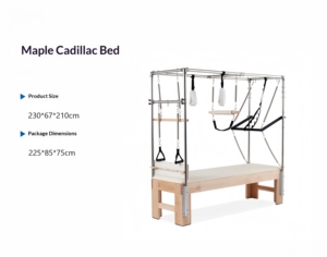 <span class=keywords><strong>Cama</strong></span> de Pilates Multifuncional 3 en 1, Mesa de Trapecio de Madera para Pilates, Equipo de Entrenamiento de Core para Estudio de Yoga Comercial - Product Image 3