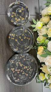 HYX-018 Barquettes jetables écologiques en PET de 0,2 à 0,5 mm d'épaisseur, style japonais, pour sushis et salades à emporter, avec couvercle, commande personnalisée - Product Image 3