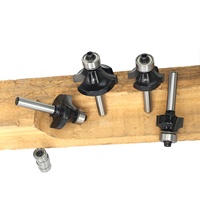 Rond sur perle toupie rayon 1/8 ",1/4",5/16 ",3/8" coin arrondi bord formant Cutter roulement à billes Guide 1/4 "tige