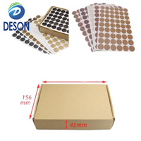 Deson 15mm 21mm Accessoires de meubles décoratifs en PVC autocollants pour vis, cache-vis pour bois, autocollants pour trous, pour mur, cabine