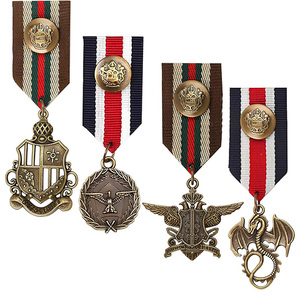 Médailles en métal personnalisées populaires de style croix russe avec couronne et ruban pour collection - Product Image 5