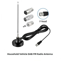 Antenne de routeur intérieure personnalisable 5m 3m fabriquée en usine antenne de radio TV magnétique universelle connecteur de type F 88-868MHz 5dBi