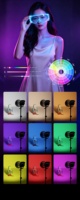 Nouvelle lampe de photographie de beauté YM300BI RGB à température de couleur réglable 51-100W 241V-380V pour diffusion en direct et éclairage d'appoint
