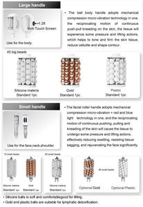 Đôi Hệ thống chống nếp nhăn Cellulite loại bỏ thắt chặt Loại Bỏ Đau Massage máy tính để bàn bên trong bóng lăn 8D máy - Product Image 5