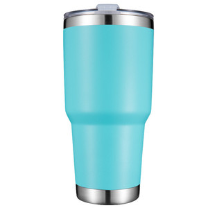 Tumbler da 30 once con coperchio-tazza da viaggio in acciaio inossidabile isolata sottovuoto, a doppia parete, resistente, a prova di perdite, senza BPA, - Product Image 3
