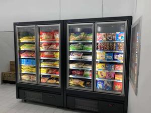 Kenkuhl thương mại cửa kính Tủ đông siêu thị hiển thị cửa kính tủ lạnh cho thực phẩm đông lạnh - Product Image 5